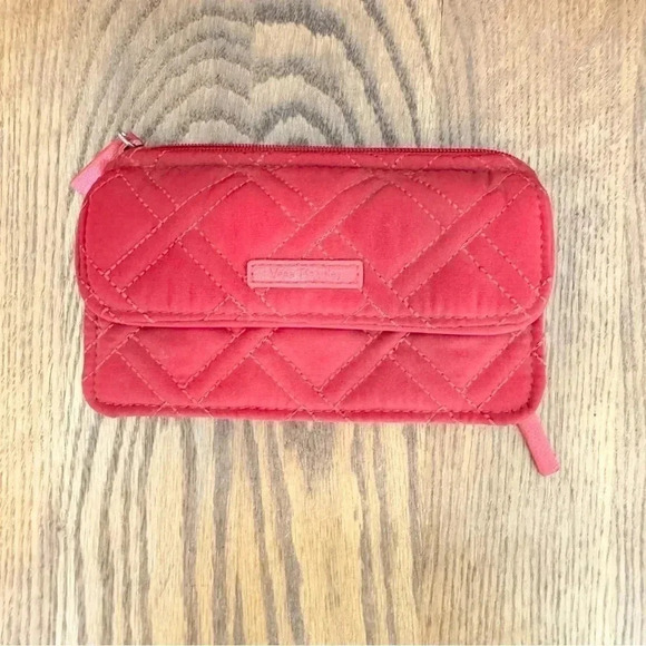 Vera Bradley, Quilted, RFID Card Case, Wallet, Red, 7”x4”x1.5” - Picture 9 of 9